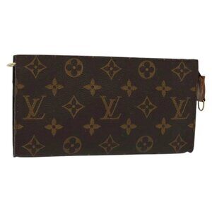 LOUIS VUITTON Monogram Bucket GM Accessory Pouch LV Auth 140369